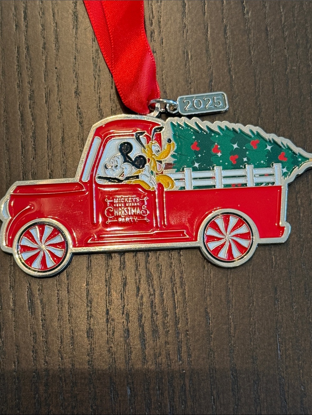 Disney World Exclusive Very Merry Christmas Party Ornament with Mickey and Pluto